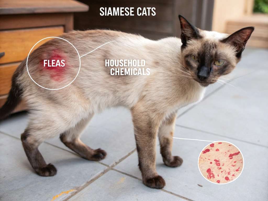Common Causes of Skin Irritation in Siamese Cats